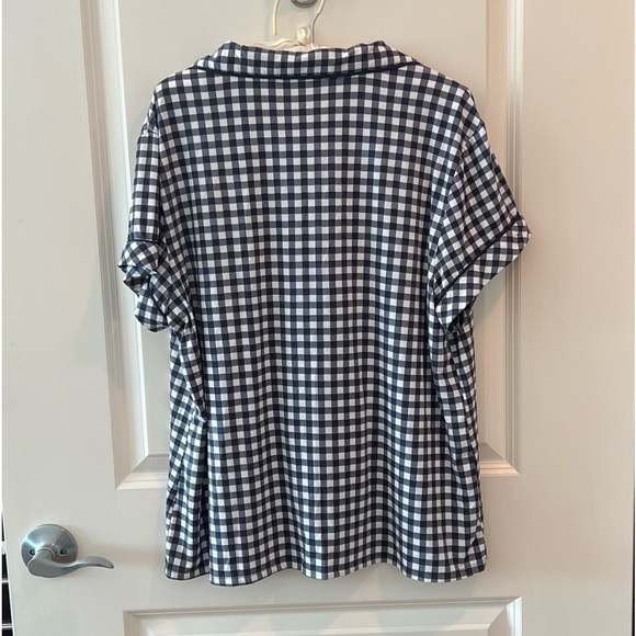 Draper James Pajama Top in Gingham - Picture 5 of 16